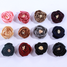 50PCS 3CM Hot Sale 3D Mini Satin Tulip Flowers For Hair Accessories Lovely Antique Burned Fabric Flower For Headbands 2024 - buy cheap