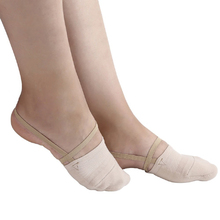 Competition Rhythmic Gymnastics Toe Shoes Soft Half Socks Knitted Roupa Ginastica Professional Sole Protect Elastic Skin Color 2024 - buy cheap