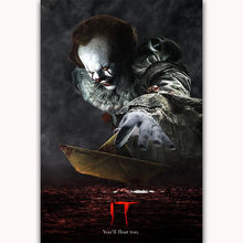 It Movie Stephen King Hot New 2017 Thriller 3-Silk Art Poster Wall Sticker Decoration Gift 2024 - buy cheap