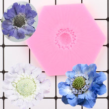 Scabiosa Flower Stamen Silicone Mold Fondant Mould Cake Decorating Tools Chocolate Gumpaste Mold Sugarcraft Candy Clay Moulds 2024 - buy cheap