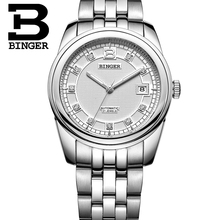 Relógio mecânico automático de marca de luxo 100% binger, relógios masculinos e femininos de aço miyota 2024 - compre barato
