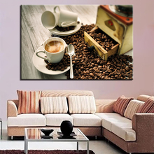 1 Pieces Coffee Beans Posters and Prints Kitchen Decoration Canvas Art Painting Wall Art Picture for Living Room Decor No Framed 2024 - buy cheap