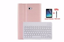 Stand case for for Samsung Galaxy Tab A A6 10.1 2016 T585 T580 SM-T580 T580N Funda cover with Wireless Bluetooth keyboard + film 2024 - buy cheap