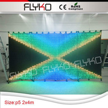 Free Shipping wedding djs using LED back cloths rgb led curtain p50 2024 - buy cheap