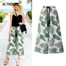 Summer Chiffon Trousers Women Wide Leg Pants Pantalon Femme High Waist Casual Loose 6XL Plus Size Beach Pants Spodnie Damskie 2024 - buy cheap