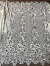 Tela de encaje de lentejuelas africanas, tejido de malla de tul bordado con flingel, gran oferta, Cyndi-10.2571 2024 - compra barato