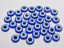 Cuentas acrílicas azules de 9mm para decoración, cuentas de ojo plano, accesorios de joyería, 200 Uds., envío gratis 2024 - compra barato