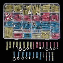 260pcs Assorted Heat Shrink Tube Terminal Assorted Wire Connectors Butt Marine Ring Fork Spade Crimp Terminal Sleeve Cable 2024 - buy cheap