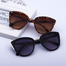Óculos escuros retrô tipo olho de gancho, óculos de sol vintage com proteção uv400, óculos de sol feminino 2024 - compre barato