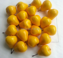 30pcs artificial yellow pears faux fruit fake food house decor Sketching tool artificial flower ornament 2024 - buy cheap