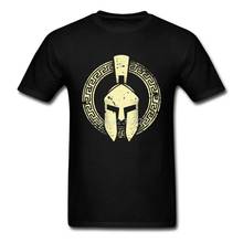 Spartan T Shirt 3XL Short Sleeve Tshirt Men 2019 Hot Kpop Cotton Crewneck T Shirts 2024 - buy cheap