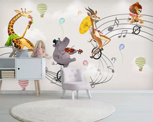 Beibehang personalizado ambiental balão de ar quente elefante coelho pintados à mão floco de neve papel de parede do quarto das crianças papier peint 2024 - compre barato