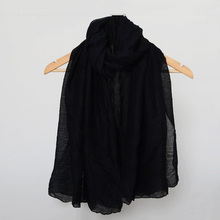 Venta caliente de alta calidad bufanda de mujer hijab wrap color sólido chales diadema musulmán hijabs bufandas/bufanda 16 colores 2024 - compra barato