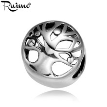 RUIMO Tree of life Charm Beads For Jewelry Making Fit Pan 316l Stainless Steel Beads DIY Bracelet Accessories 2024 - buy cheap