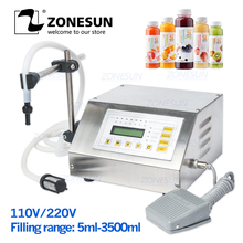ZONESUN Electrical Filler Automatic Liquids Filling Machine Water Alcohol Bottling Equipment Tools Water Pumping 5-3500ml 2024 - buy cheap