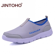 JINTOHO-zapatos informales transpirables para hombre, zapatillas masculinas de malla, a la moda, sin cordones, mocasines Casuales 2024 - compra barato