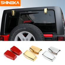 SHINEKA New Arrival Car Rear Glass Door Tailgate Hinge Cover Trims Sticker Interior Accessories for Jeep Wrangler JK 2007-2017 2024 - buy cheap