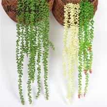 Artificial Succulent Plants Plastic Hanging String Of Pearls Plant Simulation Lover Tears Greenery Plants Home Wedding Decor 2024 - buy cheap