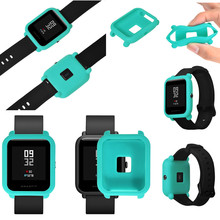 Silicone Watch Protector Case for Xiaomi Huami Amazfit Bip BIT PACE Lite Youth Colorful Soft Replacement Full Protective Cover 2024 - buy cheap