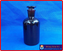 Garrafa reagente de boca estreita (2 fábricas) 500ml, garrafa âmbar de laboratório com rolha de vidro embutido 2024 - compre barato