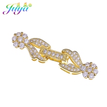 Juya DIY Pearls Jewelry Components Floating Flower Closure Connector Clasps Accessories For Natural Stones Pearls Jewelry Making 2024 - buy cheap