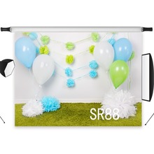 Festive Decor Kid Birthday Party Seamless Washable No Crease Polyester Backdrop Background Photography Studio Prop Photographic 2024 - buy cheap