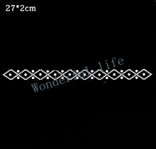 Wonderful life  hot fix motifs 20pcs/lot heat transfer rhinestone applique iron on for trousers design free shipping 2024 - buy cheap