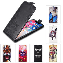 For BLU C5L Flip Pu Leather Cover 100% embossing Special Lovely Cool Animal Patterned Vertical Case 2024 - buy cheap