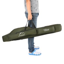 Fddl120/130/150cm sacos de pesca multifuncional portátil lona à prova dwaterproof água vara de pesca caso ferramentas equipamento de pesca saco de armazenamento 2024 - compre barato