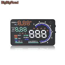 Bigbigroad para chevrolet cobalto equinox malibu camaro silverado cruze lacetti carro obd2 hud cabeça up display windscreen projetor 2024 - compre barato