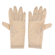 Elastic Women Girls Figure Ice Skating Gloves with Rhinestones For Competition Show Performance Skating Glove 2024 - buy cheap