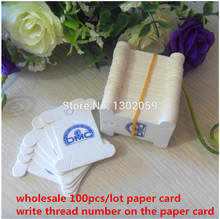 Factory Sale 100 Pcs/lot Paper Card Embroidery Threading Thread Floss Board Bobbin Card 2024 - buy cheap