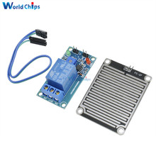 12 v raindrops controlador módulo de relé sensor chuva para arduino foliar umidade m35 monitor tempo 2024 - compre barato