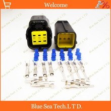 Sample,2 sets 6 Pin/way male& female electronic accelerator pedal plug,Car waterproof electrical connector for Sagitar,VW etc. 2024 - buy cheap