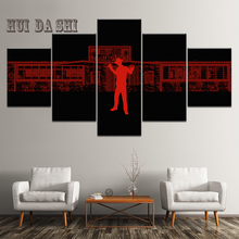 Cuadro en lienzo con Logo de bailarina roja, decoración de pared moderna de hogar, impresión HD, arte para habitación, 5 paneles 2024 - compra barato