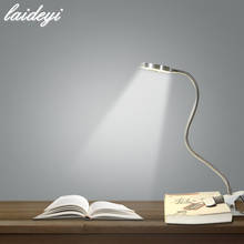LAIDEYI  Energy-Efficient LED Clip Desk Lamp Flexible Adjustable Table Lamp Reading LED Lamp Office USB Emergency Night Light 2024 - buy cheap