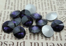 Free Shipping! 100pcs/Lot, 8mm~20mm Purple Velvet Color Chinese Top Quality Crystal Rivoli Glass Point Back Fancy  Fancy Stone. 2024 - buy cheap