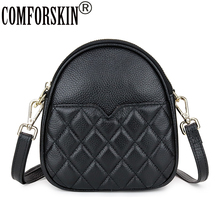 COMFORSKIN Brand Luxury Handbags Women Bags Designer Cowhide Leather Geometric Mobile Bag Large Capacity Woman Messenger Bag 2024 - buy cheap