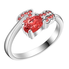 red  zircon simple  Silver plated ring, silver fashion jewelry ring For Women&Men , /VXOVCERH UYSMMURR 2024 - buy cheap