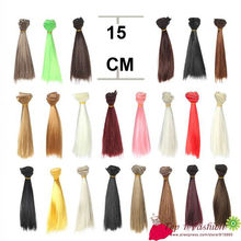 20 pieces/lot wholesales 15cm*100CM brown flaxen coffe black color doll Hair wigs for 1/3 1/4 BJD diy 2024 - buy cheap