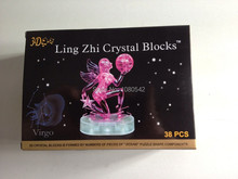 Free shipping 2014 Newly design DIY Funny Virgo Crystal 3D Puzzle best toys for children 2024 - buy cheap