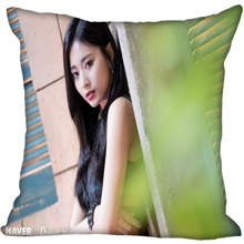 New Custom TWICE Tzuyu Chou Pillowcases Printed Square Silk Pillowcase Home Decorative zipper Satin Pillowcases (One Side) 2024 - buy cheap