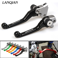 CNC Laser Printing Dirt bike Pivot Brake Clutch Levers For YAMAHA WR250R 2007-2016 2008 2009 2010 With LOGO WR 250R WR-R 250 2024 - buy cheap