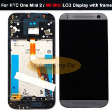 Pantalla táctil LCD con marco para móvil, montaje de digitalizador con pantalla de 4,5 pulgadas probada en 100% para HTC One Mini 2 M8 Mini 2024 - compra barato