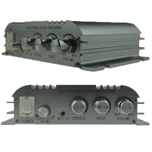 Carregador e amplificador de áudio estéreo para carro, amplificador de volume com baixa distorção, 2.1 canais, mp3, fm, hi-fi, controle de volume 2024 - compre barato