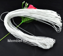 Wholesale 1 Strand ( 80M ) White Waxed Cotton Rope For Bracelet/ Necklace Cord 1mm 2024 - buy cheap
