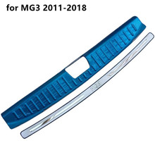 Car accessories Stainless Steel Rear Bumper Protector Sill Trunk Tread Plate Trim for MG MG3 MG5 2011-2018 Car styling 2024 - buy cheap