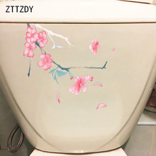 ZTTZDY 20,6*22,6 CM pintado a mano melocotón asiento de inodoro decoración de la pared del dormitorio del hogar pegatina T2-0671 2024 - compra barato