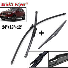 Erick's Wiper Front & Rear Wiper Blades Set For Nissan Qashqai J10 2006-2013 Windshield Windscreen Front Rear Window 24"+15"+12" 2024 - buy cheap