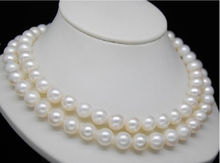 FREE SHIPPING HOT sell new Style >>>>Natural 11-12mm AAA south sea white pearl necklaces 32" 2024 - buy cheap